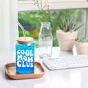 NewEleven Gifts For Mom - Birthday Gifts For Mom From Kids  Unique Birthday Present Ideas For Mother, Wife From Daughter, Son, Husband - 16 Oz Coffee Glass (Cool mom club CF)