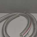 Frienda Heavy Duty Steel Wire Flexible Tubing with Fasteners PVC High Pressure Oil Drain Hose Tube Clear Wire Reinforced for Pond Marine Bilge Pump Garden Pool(6.6 Ft, 1-1/2Inch Id)