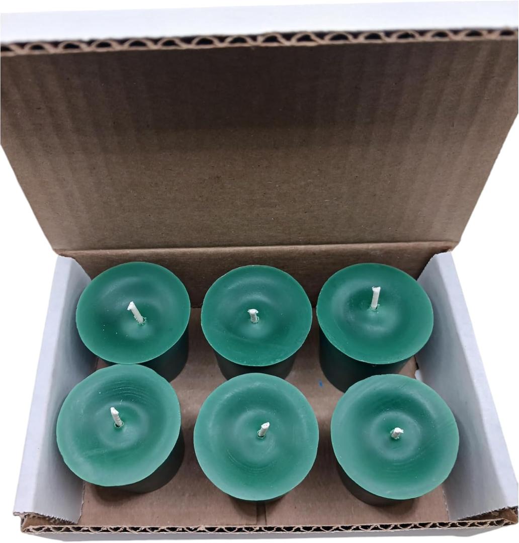 Cypress and Bayberry Scented Natural Wax Votive Candle, 2 oz | 6-Pack
