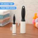 Zhehao 60 Pack Mini Lint Roller Bulk Small Lint Remover Travel Size Portable Brushes Sticky Roller for Clothes Pet Hair Furniture Couch Carpet Car Seats Bedding