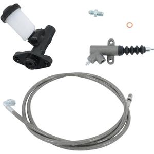 labwork Master and Slave Cylinder and Stainless Clutch Line Kit Replacement for Mazda Miata 1990-2005 MC229 SC825