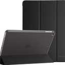 ProCase Smart Case for iPad 9.7 Inch iPad 6th/5th Generation, iPad Air 2/Air 1, Slim Soft TPU Stand Smart Cover for iPad 9.7 2018 2017 Model iPad Air 2 Air 1 -Black