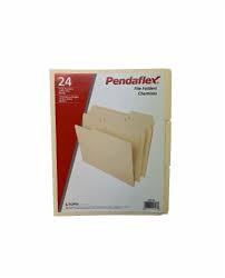Pendaflex Letter Size 3-Tab Manila File Folders, Pack of 24