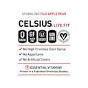 CELSIUS Sparkling Fuji Apple Pear, Sugar Free Energy Drink, 12 Fl Oz (Pack of 12) (EXP 05/01/27)