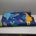 Cartoon Dinosaurs Area Rugs for Kids Blue Lovely Animal Patterns Carpet Dinosaur Rugs for Boys Bedroom Living Dinning Room Bedroom Kitchen Playing Room, 4'5''6' (Gamesb-08-01)