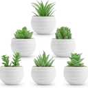 Der Rose 6 Pack Fake Plants Small Realistic Succulents Plants Artificial for Home Room Decor Indoor