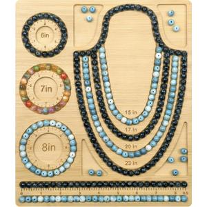 Petoysoso Bead Boards for Jewelry Making, Bamboo Beading Board for Bracelet & Necklace, Bead Tray for Jewelry Making Supplies