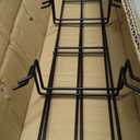 HOHIYA 42 Inch Plate Hangers Wall Display Rack 2 Pack Metal 4-Tier Vertical Heavy Duty Holder for Collectible Plates Picture Frames Artwork Taiwan Made Black