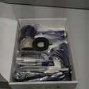 JONYJ Handheld Car Vacuum Cleaner, 16000PA Hand Held Vacuum Portable Cordless, 2 in 1 Air Duster and Vacuum Cleaner with LED Light, Multi-Nozzles, 120W High Power Mini Vacuum for Home, Pet, Office (Blue & Gold)