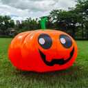 Thanksgiving Party Decorations Inflatable Pumpkin Shape Remote Control Led 23 Inches Pumpkin for halloween Holiday Outdoor Yard Indoor Hanging Decorations with Waterproof Multicolor (23" Cute Pumpkin)