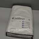 INOVADAY 100% Blackout Curtains for Bedroom, Black Out Curtains 96 Inch Long, Clip Rings Linen Blackout Drapes, Thermal Insulated Room Darkening for Living Room, 2 Panels  Beige,W50xL96