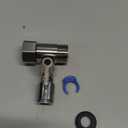 Stainless Steel Water Supply Adapter 3/8" x3/8" x 3/8" Tee Stop Valve Ideal for RO (Reverse Osmosis)
