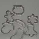 Christmas Cookie Cutters, 8Pcs Winter Holiday Cookie Cutter Set, Stainless Steel Metal Cutter with Gingerbread Men, Christmas Tree, Snowflake, Candy Cane, Angel, Santa Face, Stocking, Mitten