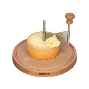 BOSKA Cheese Curler Amigo -  Cheese Wheel for i.a. Tete de Moine, Girolle & Chocolate - Cheese Shaver made of Stainless Steel