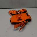 ICEFANG GN8 Tactical Dog Harness with 4X Metal Buckles for Medium Sized Dogs,Reflective in Training Walking K9 Vest,No-Pull Front Leash Clip,Adjustable Pet Harness (Orange, Medium (Pack of 1))