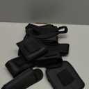 Tactical Utility Belt,Versatile Police Security Guard Military Modular Equipment System Molded Duty Belt (Black 10pcs)