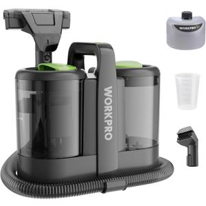 WORKPRO Portable Carpet Spot and Upholstery Cleaner, 13KPa Upholstery Cleaner with 54oz Water Tank & Versatile Tools, Spot Cleaner for Carpet, Upholstery, Rugs and Car