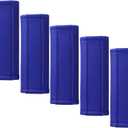 Gowraps Luggage Handle Wrap 5 Pack-Leather Luggage Handle Wraps for Suitcase/Handbag/Duffel Bag/Car Bright Luggage Identfier/Handle Covers/Grips Luggage Accessories for Travel 3.0 (Blue)