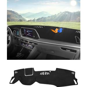 Autorder Dashboard Cover Mat for Hyundai Sonata 2020 2021 2022 2023 Accessories Dash Cover Flannel Dash Mat Sunshade Glare UV Rays Protector (NOT for 2024)