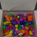 SINFOX 200 Pcs Prefilled Easter Eggs with Toys Inside,Easter Basket Stuffers Gifts in Surprise Eggs,Prizes Classroom Events,Gifts Bulk Fillers,Easte Party Favors