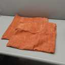 MIULEE Pack of 2 Burnt Orange Decorative Pillow Covers 18x18 Inch Soft Chenille Couch Autumn Throw Pillows Farmhouse Cushion Covers for Home Decor Sofa Bedroom Living Room