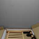 Casual Home Luggage Rack with Shelf, Natural