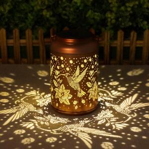 Christmas Gifts for Women Men Mom, Hummingbird Solar Lights Outdoor Waterproof, Mothers Day Gifts Decorations Outside for Yard, Lawn, Balcony Garden Decor Solar Lantern