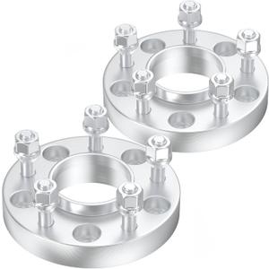 5x4.5 Wheel Spacers 1" (25mm) Bore 70.5mm with 1/2"-20 Studs for Mustang Ranger Explorer Edge Crown Victoria | Lincoln Town Car MK7 Aviator | Mazda Navajo B-series, 2PCS 5x114.3mm Wheel Adapters