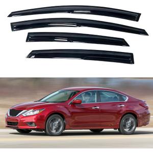 IG Window Visor for Nissan Altima 2013-2018, Rain Guard Tape-On Extra Durable Sun Wind Side Vent Window Deflector Mugen Style, 2013 2014 2015 2016 2017 2018