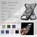 Magnetic for iPhone 17 Air Phone Case, [Compatible with MagSafe], Screen Protector X1, [Military Grade Drop Protection],Matte Finish,Slim,Shockproof,Protective (Black Magnetic, iPhone 17 air)