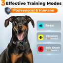 AI Dog Shock Collar 2 Dogs (10-120Lbs) - 3300FT Dog Training Collar with Remote, IPX7 Waterproof Collar with Beep, Vibration, Safe Shock for Large Medium Small Dogs, Keypad Lock and Flashing Light