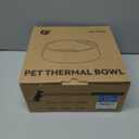 Heated Dog Bowl, Heated Water Bowl for Outdoor Cats, Winter Dog Water Dish with AntiBite Wire Heating Chicken Waterer Smart Thermal Bowl for Rabbits Birds Feral Animals, 35W 2.2L