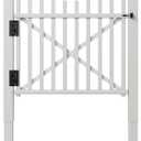 3.8ft H x 4.1ft W (1 Gate) Zippity Manchester Gate Kit, White Vinyl Picket Fence Gate Kit for Manchester Fence Panels, Gate for Backyard, Patio, Outdoor, & Garden Fence, ZP19019