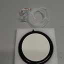 hygger Aquarium Air Stone Kit, Fish Tank Bubbler, Nano Furnace Flue Round Air Stone Disk Set for Hydroponics, Small Bubbles, Ultra-High Dissolved Oxygen Diffuser (4 Inch) (Black)