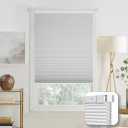 Cordless No Tools No Drill Cordless Cellular Shades, Blackout Light Blocking Honeycomb Shades for Home, Thermal Insulation Blinds for Windows, Easy to Install, 33"W x 48"H
