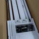 TIQLAB Standing Desk with Two Drawers, Stand Up Standing Desk Adjustable Height, Electric Sit Stand Table with Storage Shelf and Splice Board, 48 * 24 inch, Maple