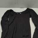 MANGOPOP Women's Long Sleeve Bodysuit Sexy V Neck Body Suits Fitted Going Out Top(Black, X-Small)