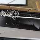 Black Display Cabinet,78 Inch High Bookshelf, Multi-Color LED Ambient Lighting, 6-Story Large Storage Space, Transparent Tempered Glass Door, Suitable for Bedrooms, Living Rooms, Offices