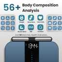 Herz P1 Smart Scale - 8-Electrode Body Composition Scale with Handle | BMI, Body Fat, Muscle Mass, Body Weight Dual-Frequency BIA for Precision Tracking App Tracks 56 Health & Fitness Metrics