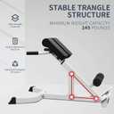 Roman Chair Back Extender - Angle & Height Dual Adjustable Hyperextension Bench for Home Gym - Adjustable Back Exercise Machine Fitness Equipment