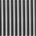 Hiceeden 10 Pack 1 Inch x 12 Inches Black Pipe Fittings, Industrial Iron Pipe Nipples, Steampunk Vintage Style Iron Pipe Fittings for DIY Furniture, Matte
