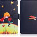 HoYiXi Universal Case Compatible with 6.8" Kindle Paperwhite/6" All-New Kindle 2022 & 2019/Kobo Clara HD/Kobo Clara 2E Leather Stand Cover for 6-6.8'' Pocketbook/Tolino E-Book Reader, Prince