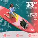 Starcity 11'*33"*6" Blow Up Paddle Board, Inflatable Paddle Board, Spacious and Stable, Anti Slip and Easy to Operate, Large Size Suitable for Single Person/Family/Pet Use