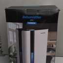 SIMSEN 95oz Dehumidifiers for Home, 800 sq ft Quiet Small Dehumidifier with Drain Hose, Dehumidifiers for Bedroom Bathroom Basements Closet RV (White)