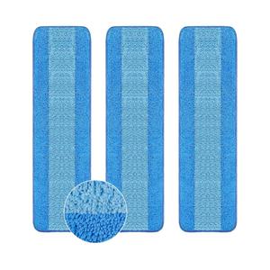 Gandeer 40 Pieces Microfiber Cleaning Pads Compatible with Bona Mop Reusable 18 Inch Replacement Cleaning Pads Washable Refills Replacement Heads for Floor Cleaning