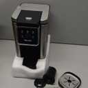 Single Serve Coffee Maker for K-Cup Pod and Grounds, Hot and Iced Coffee Maker, Strong Button Feature, 6 to 14oz Brew Sizes, 50oz Removable Reservoir, Up to 6.5 Inch Cup, Stainless Steel, Black