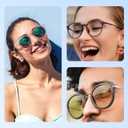 Nose Pads for Glasses, Anti-Slip Silicone Eyeglass Nose Pads, 2.5mm Heightened Airbag Cushions, Comfortable D-Shaped Adhesive Replacement Nose Pad for Sunglasses (5 Black Pairs)