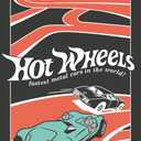 Mattel Hot Wheels - Red Minimalist Wall Poster, 34L" x 22.4W", Premium Unframed Version