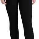 Sunzel Sustainable Butt Lifting Capri Leggings for Women High Waist No Front Seam Tummy Control Booty Workout Yoga Pants (Black, L)