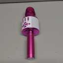 Amazmic Kids Karaoke Microphone Machine Toy Bluetooth Microphone Portable Wireless Karaoke Machine Handheld with LED Lights, Gift for Children Adults Birthday Party, Home KTV(Purple)